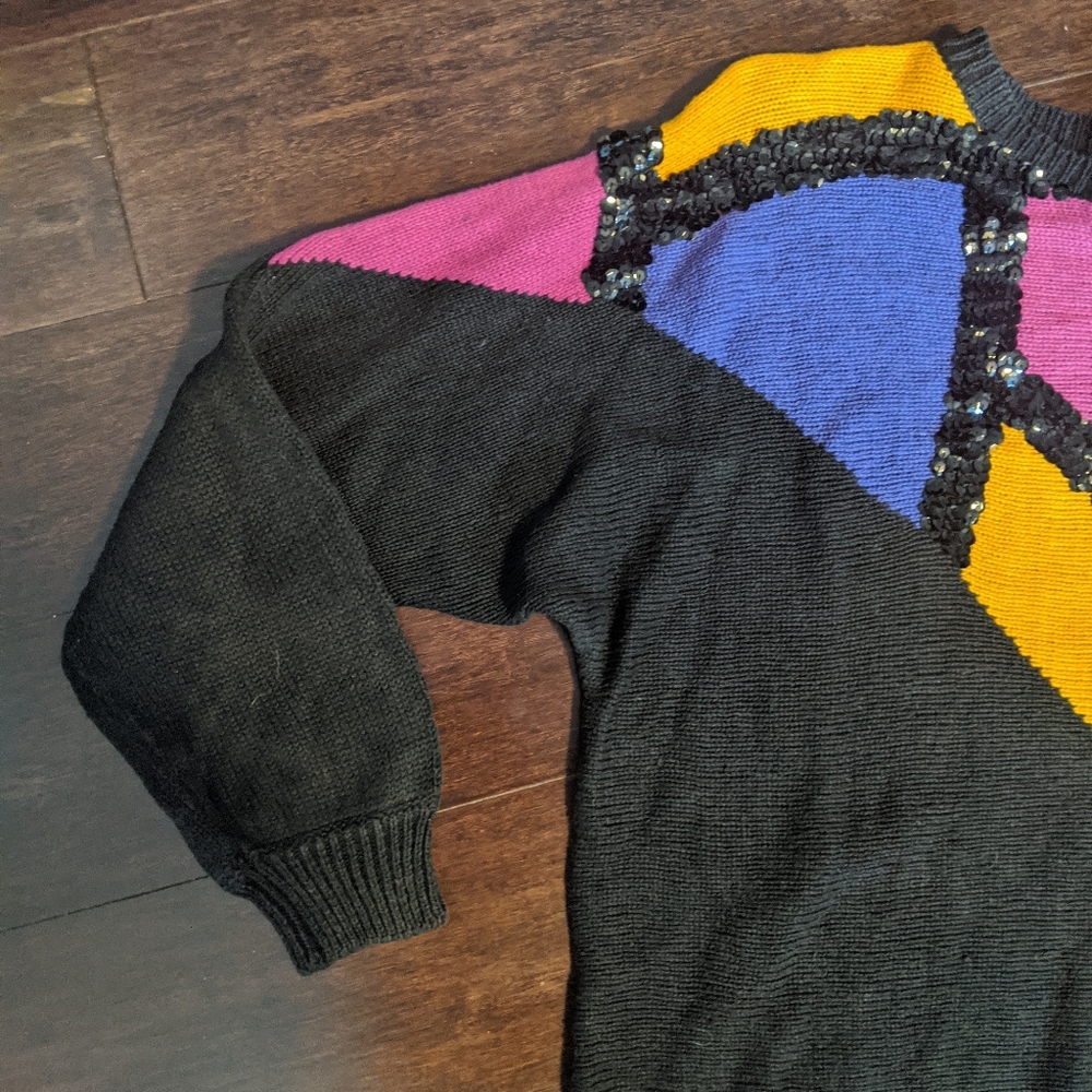 All Points Vintage 90s Sweater M/L - Picture 2 of 5